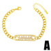 Wholesale thick chain 18k gold plated copper bracelet JDC-BT-AS-010 Bracelet 翱�N Wholesale Jewelry JoyasDeChina Joyas De China