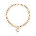 Wholesale thick chain OT buckle pearl pendant alloy necklaces JDC-NE-ZW037 necklaces JoyasDeChina gold Wholesale Jewelry JoyasDeChina Joyas De China