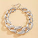 Wholesale Thick Chain Plastic Resin Necklaces JDC-NE-XC215 Necklaces 夏晨 silver Wholesale Jewelry JoyasDeChina Joyas De China