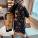 Wholesale thick warm bib in autumn and winter JDC-SF-SL042 scarf JoyasDeChina Blue 180cm Wholesale Jewelry JoyasDeChina Joyas De China
