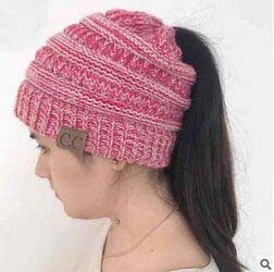 Wholesale thick wool knitted woolen hat JDC-FH-GSXK001 Fashionhat JoyasDeChina Rose red and white Wholesale Jewelry JoyasDeChina Joyas De China