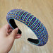 Wholesale thickened non-slip drill bit hoop JDC-HD-O392 Headband 潮炫 Blue Wholesale Jewelry JoyasDeChina Joyas De China