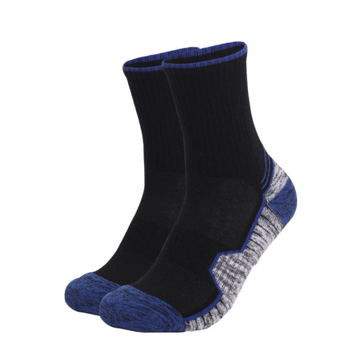 Wholesale Thickened outdoor mid-tube sports socks JDC-SK-LZL011 Sock 两只狼 blue 35-38 Wholesale Jewelry JoyasDeChina Joyas De China