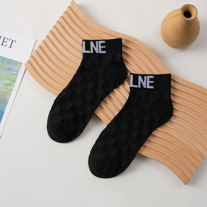 Wholesale Thin Cotton Socks JDC-SK-KeLY001 Sock 克蓝茵 Black one size Wholesale Jewelry JoyasDeChina Joyas De China