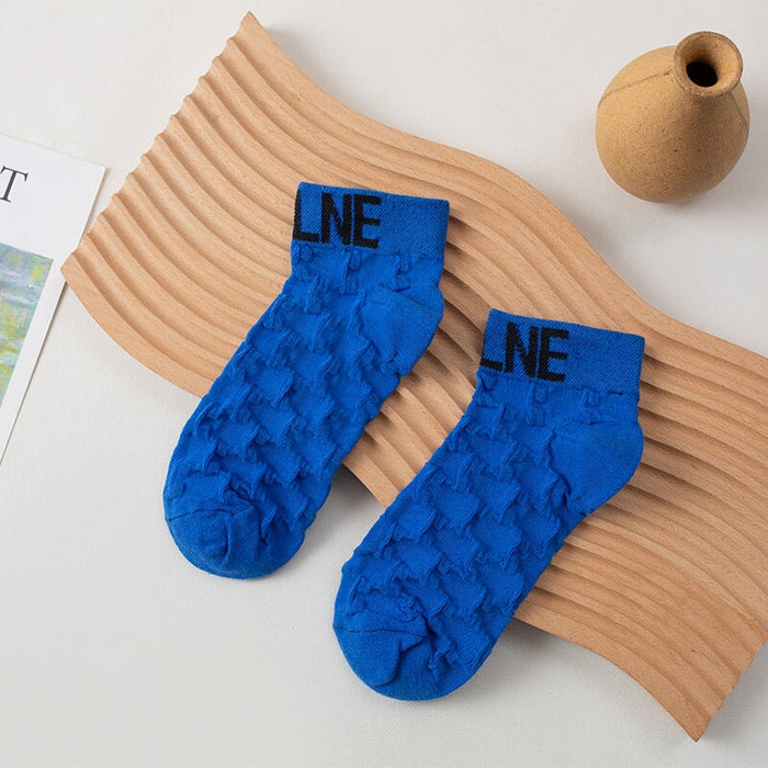 Wholesale Thin Cotton Socks JDC-SK-KeLY001 Sock 克蓝茵 royal blue one size Wholesale Jewelry JoyasDeChina Joyas De China