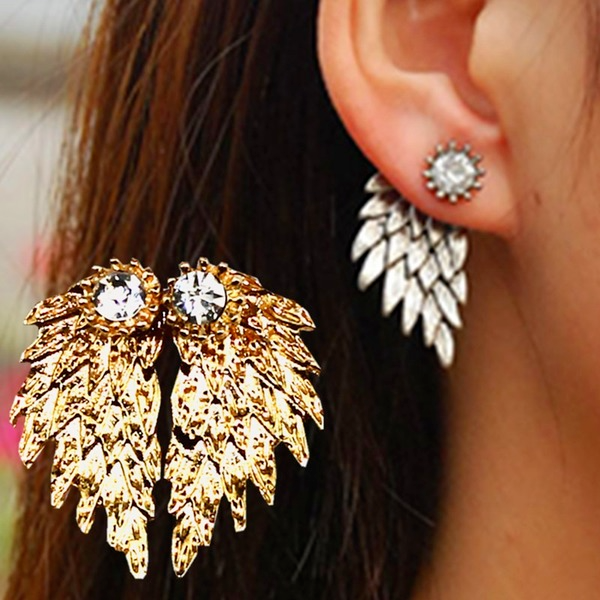 Bulk Jewelry Wholesale three-dimensional angel wings earrings  JDC-ES-b084 Wholesale factory from China YIWU China