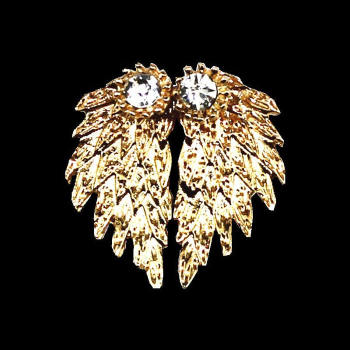 Wholesale three-dimensional angel wings earrings JDC-ES-b084 earrings JoyasDeChina Golden Wholesale Jewelry JoyasDeChina Joyas De China