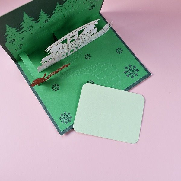Wholesale three-dimensional Christmas special paper greeting cards MOQ≥2 JDC-GC-QW015 Greeting Card 奇蚁文化 Wholesale Jewelry JoyasDeChina Joyas De China