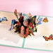 Wholesale three-dimensional flying butterfly card paper greeting card MOQ≥2 JDC-GC-QW023 Greeting Card 奇蚁文化 Wholesale Jewelry JoyasDeChina Joyas De China