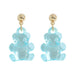 Wholesale three-dimensional jelly color resin animal Earrings Mori Earrings JDC-ES-JQ076 Earrings JoyasDeChina blue Wholesale Jewelry JoyasDeChina Joyas De China