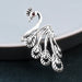 Wholesale three-dimensional peacock Thai silver opening ring JDC-RS-NS005 Rings 尼森 ancient silver Wholesale Jewelry JoyasDeChina Joyas De China