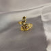 Wholesale three-dimensional peacock Thai silver opening ring JDC-RS-NS005 Rings 尼森 gold Wholesale Jewelry JoyasDeChina Joyas De China