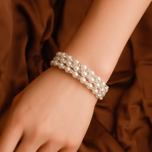 Wholesale three-layer pearl spiral ABS bracelet JDC-BT-GSD102 Bracelet JoyasDeChina Wholesale Jewelry JoyasDeChina Joyas De China