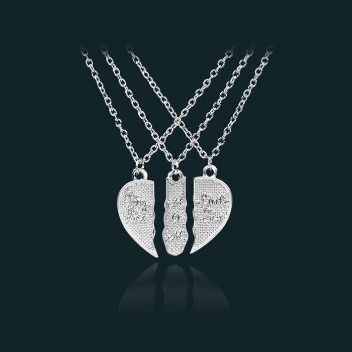 Wholesale three-petal splicing Mother's Day love alloy necklace JDC-NE-LangT020 Necklaces 阆天 Wholesale Jewelry JoyasDeChina Joyas De China