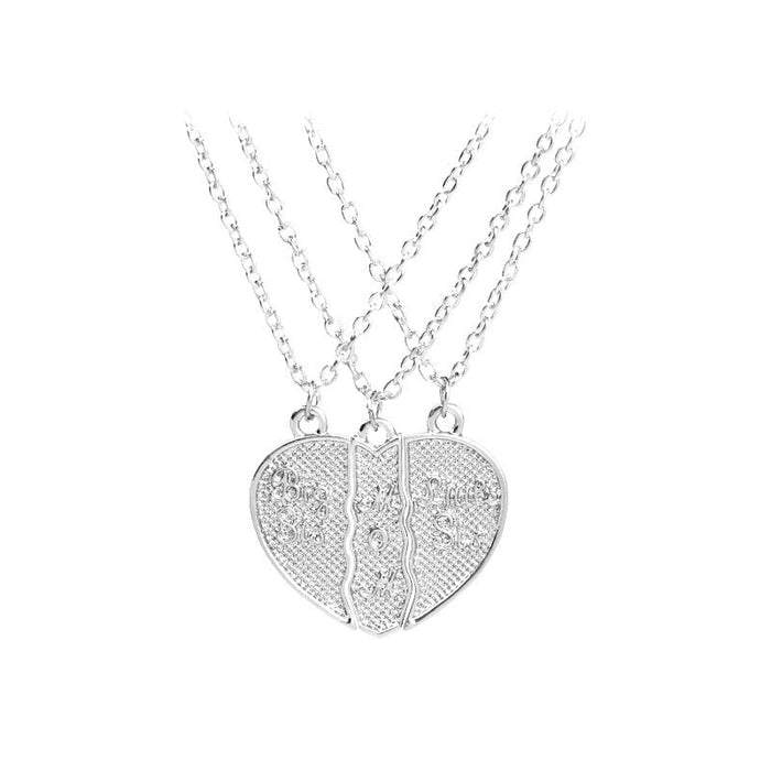 Wholesale three-petal splicing Mother's Day love alloy necklace JDC-NE-LangT020 Necklaces 阆天 Wholesale Jewelry JoyasDeChina Joyas De China