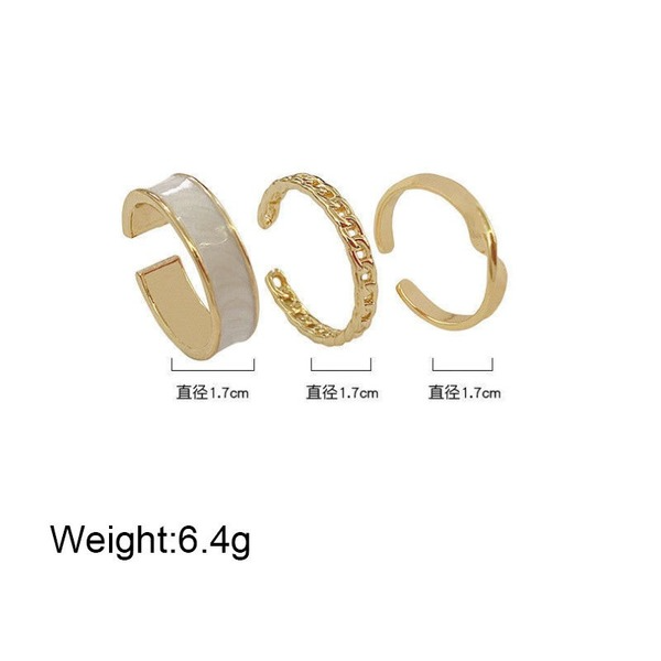 Bulk Jewelry Wholesale three-piece ring metal  JDC-RS-b012 Wholesale factory from China YIWU China