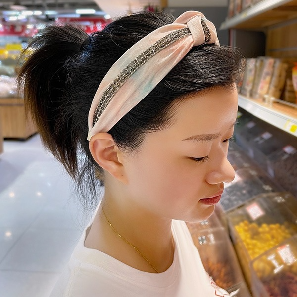 Wholesale tie-dye drill strip knotted fabric headband JDC-HD-O205 Headband JoyasDeChina Wholesale Jewelry JoyasDeChina Joyas De China