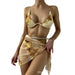 Wholesale Tie Dye Printed Polyester Ladies Bikini Swimwear MOQ≥2 JDC-SW-RongY001 Swimwear 荣耀 gold MOQ2 S Wholesale Jewelry JoyasDeChina Joyas De China