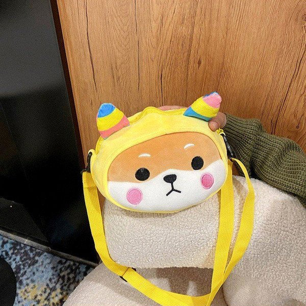 Wholesale tiger Chai dog Doll Plush shoulder bag JDC-CB-KR002 Shoulder Bags 坤然 Wholesale Jewelry JoyasDeChina Joyas De China