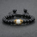 Wholesale Tiger Eye Stone Crown Natural Stone Beaded Bracelet JDC-BT-JiuJ019 Bracelet 九江 Wholesale Jewelry JoyasDeChina Joyas De China