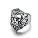Wholesale titanium lion head ring JDC-RS-QianF020 Rings 千风 1 8# Wholesale Jewelry JoyasDeChina Joyas De China