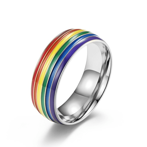 Wholesale titanium steel 18K Gold Plated gay ring JDC-RS-QianF012 Rings 千风 1 7# Wholesale Jewelry JoyasDeChina Joyas De China