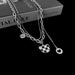 Wholesale Titanium Steel Black And White Checkered Necklaces JDC-NE-BY067 Necklaces 宝钰 Wholesale Jewelry JoyasDeChina Joyas De China