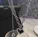 Wholesale titanium steel black love necklace JDC-NE-SF081 NECKLACE 少峰 Wholesale Jewelry JoyasDeChina Joyas De China