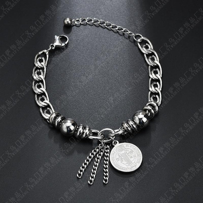 Bulk Jewelry Wholesale titanium steel bracelet Jesus JDC-ST-L027 Wholesale factory from China YIWU China