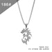 Wholesale Titanium Steel Chain and Alloy Pendant Necklaces pack of 2 JDC-NE-QZ002 Necklaces JoyasDeChina 186 MINIMUM 2 Wholesale Jewelry JoyasDeChina Joyas De China