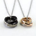 Wholesale Titanium Steel Couple Necklaces JDC-NE-LinZ016 Necklaces 凌兆 Wholesale Jewelry JoyasDeChina Joyas De China