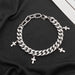 Wholesale Titanium Steel Cross Cuban Hip Hop Couple Bracelet JDC-BT-JiuB002 Bracelet 玖柏 Wholesale Jewelry JoyasDeChina Joyas De China