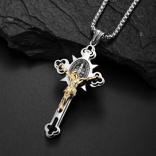 Wholesale Titanium Steel Cross Necklace JDC-NE-QianF001 Necklaces 千风 2 Wholesale Jewelry JoyasDeChina Joyas De China