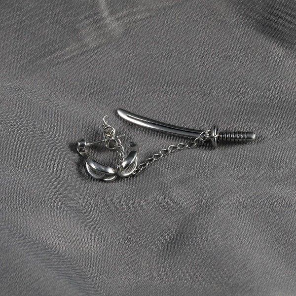 Wholesale Titanium steel cross sword Earrings JDC-ES-BaoS004 Earrings 宝莎莉娜 Wholesale Jewelry JoyasDeChina Joyas De China