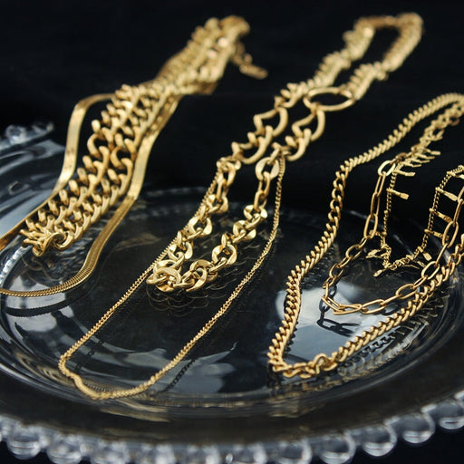 Wholesale Titanium Steel Cuban Chain Necklace JDC-NE-MiMu001 Necklaces 米目 Wholesale Jewelry JoyasDeChina Joyas De China