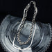Wholesale Titanium Steel Cuban Chain Necklace JDC-NE-MiMu001 Necklaces 米目 silver Wholesale Jewelry JoyasDeChina Joyas De China