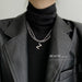 Wholesale Titanium Steel Double Necklaces Sweater Chain JDC-NE-BY054 Necklaces 宝钰 Z Wholesale Jewelry JoyasDeChina Joyas De China