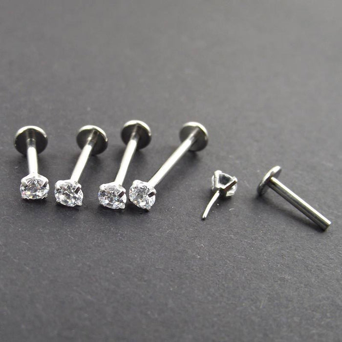 Wholesale titanium steel fine needle flat bottom Lip studs JDC-LS-SaiY001 Piercings 塞尧 Wholesale Jewelry JoyasDeChina Joyas De China