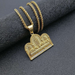 Wholesale Titanium Steel Gold Plated Catholic Christian Pendant Charms JDC-CS-FY048 charms 福友 Wholesale Jewelry JoyasDeChina Joyas De China