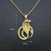 Wholesale Titanium Steel Gold Plated Diamond Cobra Necklace JDC-NE-FY006 Necklaces 福友 Wholesale Jewelry JoyasDeChina Joyas De China