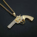 Wholesale Titanium Steel Gold Plated Diamond Revolver Necklace JDC-NE-FY015 Necklaces 福友 Wholesale Jewelry JoyasDeChina Joyas De China
