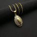 Wholesale Titanium Steel Gold Plated Rugby Pendant Charms JDC-CS-FY009 charms 福友 Wholesale Jewelry JoyasDeChina Joyas De China