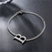 Wholesale titanium steel letter B bracelet JDC-BT-Mingm004 Bracelet 敏萌 Wholesale Jewelry JoyasDeChina Joyas De China
