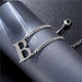 Wholesale titanium steel letter B bracelet JDC-BT-Mingm004 Bracelet 敏萌 Wholesale Jewelry JoyasDeChina Joyas De China
