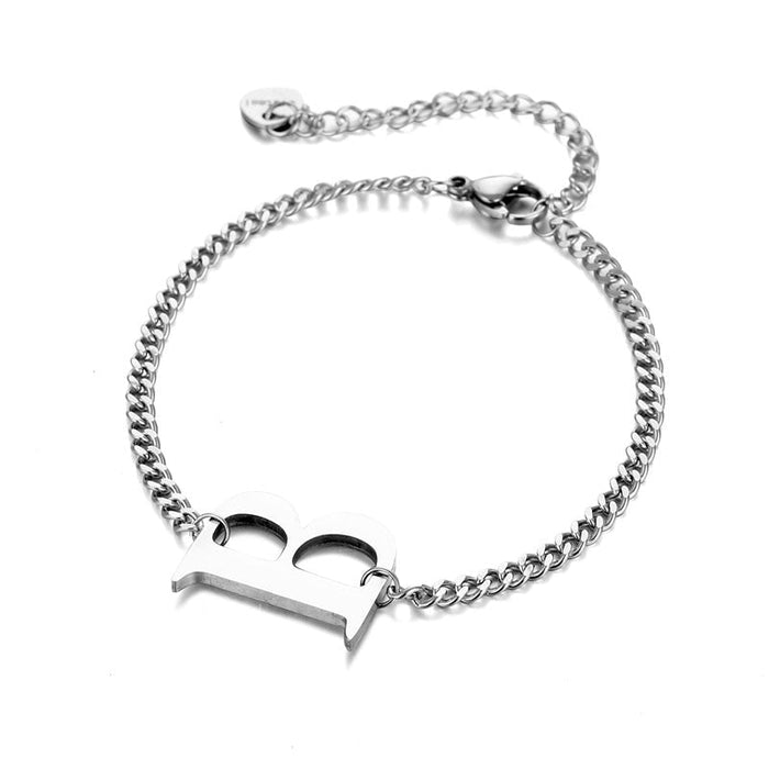 Wholesale titanium steel letter B bracelet JDC-BT-Mingm004 Bracelet 敏萌 Wholesale Jewelry JoyasDeChina Joyas De China