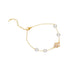 Wholesale Titanium Steel Pearl Flower Zircon Bracelet JDC-BT-LouS002 Bracelet 缕莎 Wholesale Jewelry JoyasDeChina Joyas De China