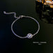 Wholesale Titanium Steel Rhinestone Zircon Bracelet JDC-BT-HanJ009 Bracelet 韩爵 S124 silver Wholesale Jewelry JoyasDeChina Joyas De China