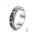 Wholesale Titanium Steel Rotating Stars Moon Decompression Anti-Anxiety Ring JDC-RS-DingC001 Rings 顶潮 Wholesale Jewelry JoyasDeChina Joyas De China