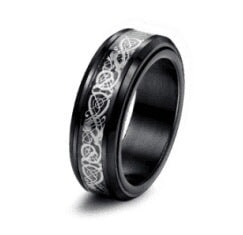 Wholesale Titanium Steel Rotating Stars Moon Decompression Anti-Anxiety Ring JDC-RS-DingC001 Rings 顶潮 Wholesale Jewelry JoyasDeChina Joyas De China