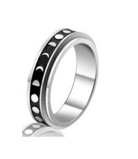 Wholesale Titanium Steel Rotating Stars Moon Decompression Anti-Anxiety Ring JDC-RS-DingC001 Rings 顶潮 Wholesale Jewelry JoyasDeChina Joyas De China